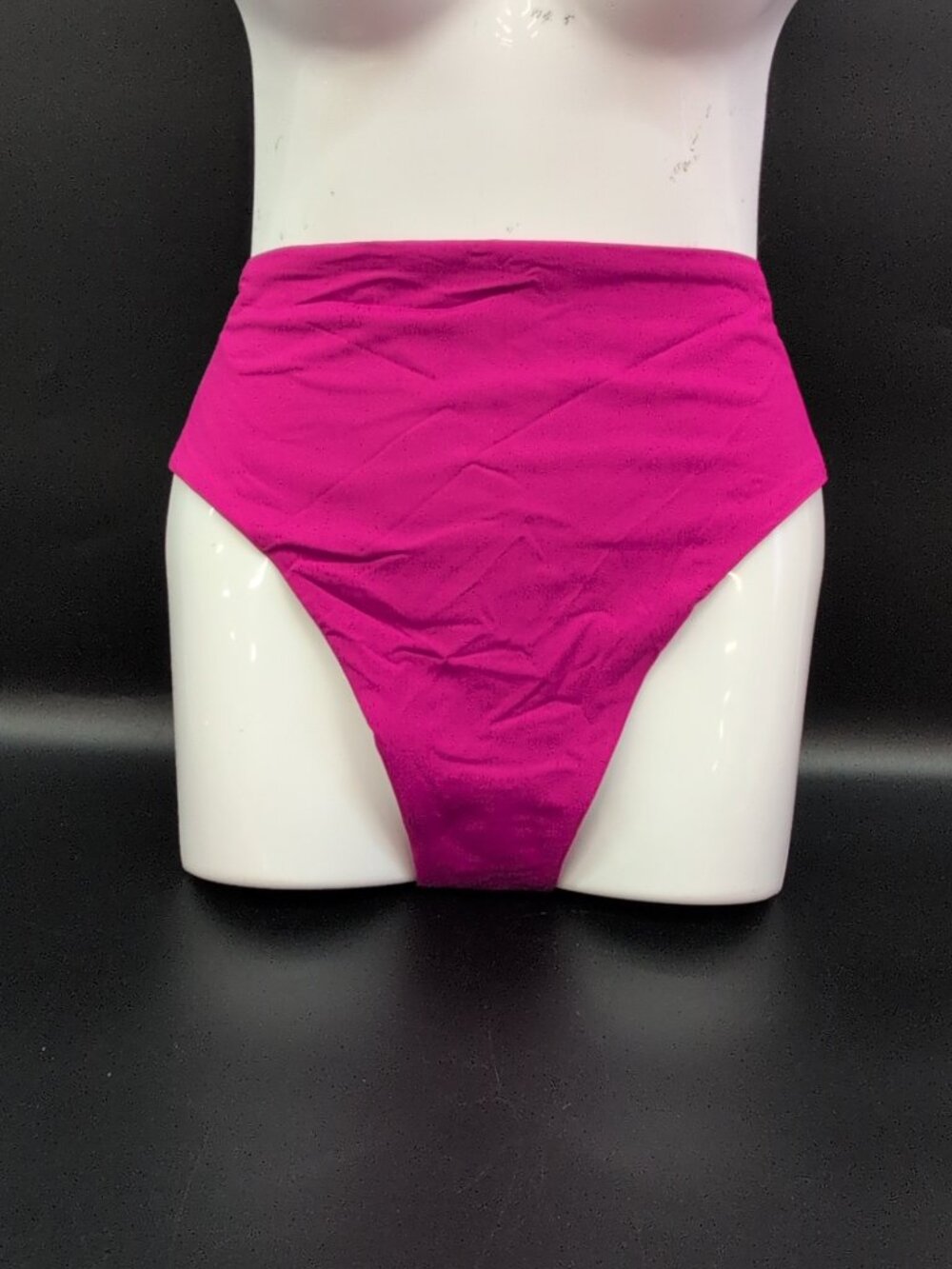Victoria's Secret Swim High Waist Full Coverage Bikini Bottom Large Bright Pink